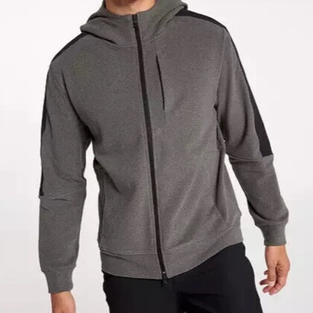 VRST Gray and Black Zip-Up Hoodie NWT